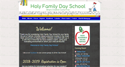 Desktop Screenshot of holyfamilydayschool.org