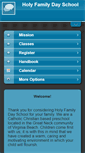 Mobile Screenshot of holyfamilydayschool.org