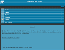 Tablet Screenshot of holyfamilydayschool.org